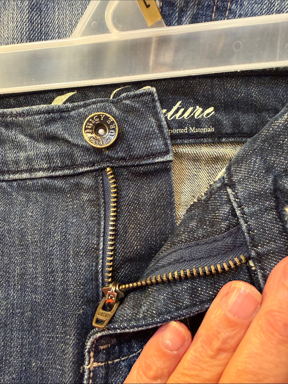 Juicy Couture Dark Blue Denim Mini Skirt - Picture 5 of 6